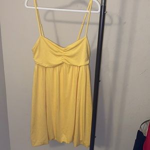 YELLOW SPAGHETTI STRAP DRESS